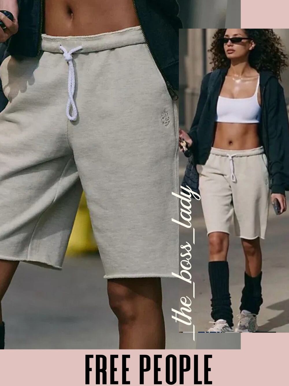 Free People shorts sweat shorts jogger activewear Movement cotton Large